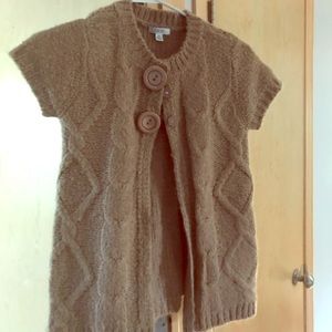 Chunky knit short sleeved sweater